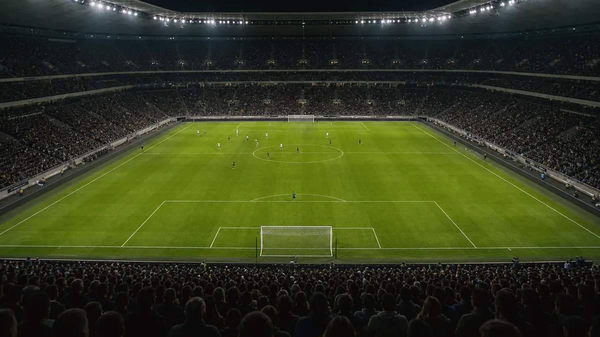Bundesliga ottelutunnelmaa saksalaisella stadionilla